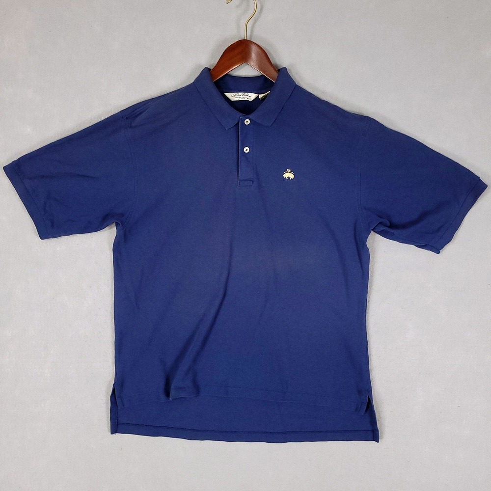 Brooks Brothers Polo Mens XL Blue Vintage Golden Fleece Pique Cotton USA Made